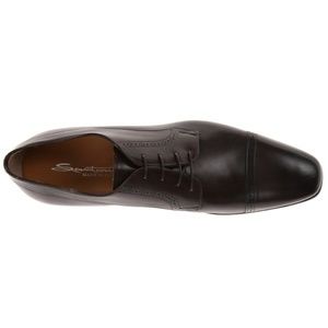 Santoni Redmond Cap Shoe (Black)